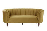 Millephri Olive Yellow Velvet Sofa Model LV00163 By ACME Furniture